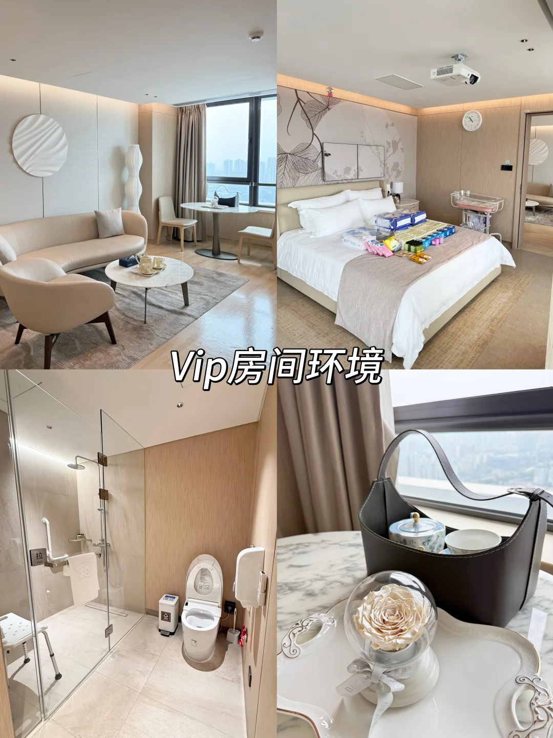 VIP one-bedroom sea-view maternity suite at Shenzhen UFH